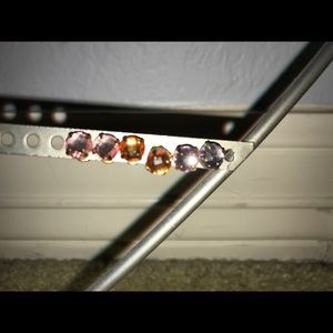 3 pairs of different colored studs!